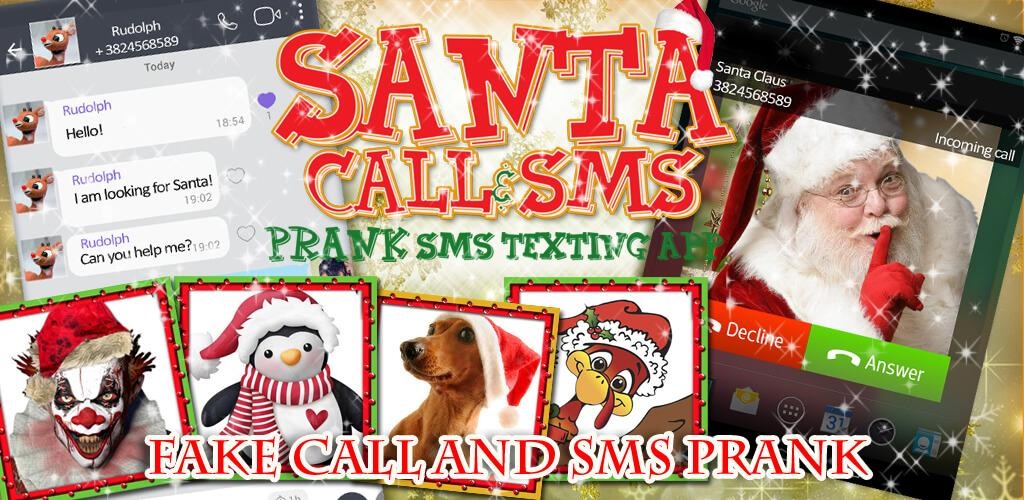 Santa Calls You Free Prank Calling App Free Fake Phone Game Call And Fake Text Message Id Pro 2020 Prank For Kids Amazon De Apps Games