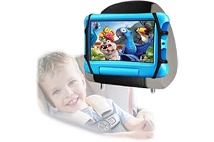 ViMOQi Car Tablet holder for kids,ipad Holder for Car Headrest,360° Adjustable Tablet Car Mount for Back Seat,Anti-Slip Strap and Holding Silicone Net for Kindle,iPad,Galaxy Tab,7~11" Screen Devices