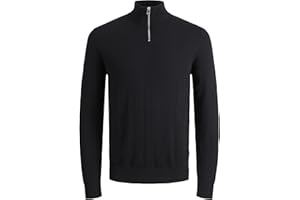 JACK & JONES Jjeemil Knit Half Zip Noos JNR Pull en Tricot Garçon