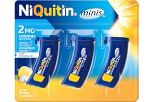 NiQuitin 2mg Minis Citrus Lozenges - Citrus Flavour (3 x Pack of 20 Minis Nicotine Lozenges) - Smoking Craving Relief in Just 3 Minutes* - On The Go - Pocket Sized Containers.