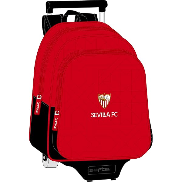 Mochila Infantil Oficial Sevilla FC De Safta - Para Niños 2-5 Años, 6L | Roja, Ligera Y Lavable