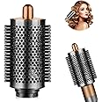 Liopif Large Round Volumizing Brush for Dyson Airwrap, Big Size Attachments and Accessories for Airwrap, Hair Blow Dryer Attachments and Styler Tool(Gold)