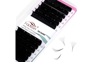 Extension Ciglia Easy Fan 0.07mm C Curl 8-14mm Misto 2D~20D Estensioni Ciglia Ciuffetti Volume Russo Seta Professionale FADVAN(0.07C, mix8-14mm)