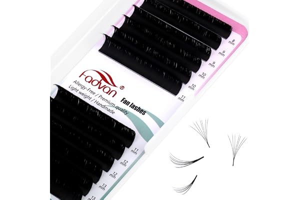 FADVAN Extension Cils Easy Fan 0.07D Curl 8-14mm Mixte Soie Volume Russe 2D~20D Faux Cils Extension de Cils Professionnel Easy Fan Lashes Curl(0.07D, mix 8-14mm)