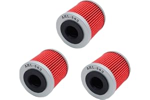 TONGTONG AHL Motocicleta Filtro de Aceite 3 pieza Oil Filter para Derbi Terra 4T 125 2007-2013/Derbi Gpr 4t 125 2009-2013/Derbi Senda Racing 4t 125 2009-2013/Sm450r 450 2008-2010