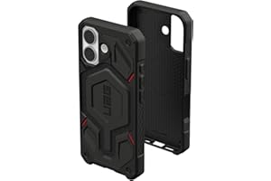 Urban Armor Gear Monarch Pro Case compatibile con Apple iPhone 17 Custodia (Ricarica wireless/magnetica, Protezione a 5 strati) nero kevlar