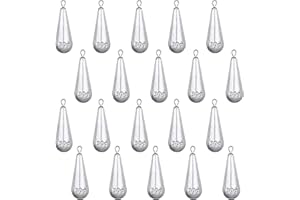 CAILIYA 20 PCS Plomo De Pesca, Pesas De Pesca, Pesca Sinker, Plomos De Pera, Agua Plomada De Pesca, para Pesca De Mar y Agua Dulc（El Peso Real Presenta una desviación）