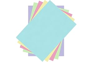 HABERCRAFTS Quality A4 Pastel Colour Coloured Paper 80gsm (210mm x 297mm) Copier Printer Folding Craft Cardmaking Sheet Page Ream (Pack of 100 Sheets)