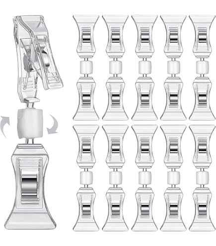 30x Transparente Gitter-Clips - Schilderhalter Für Drahtregale