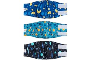 CuteBone Pielucha dla psa duża wielokrotnego użytku na odchody i siusiu DM11L, L (43 cm - 53 cm)