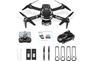 ZOEYZOEY Drohne mit Kamera HD 4K,Faltbare Drohne Lange Flugzeit,RC Quadcopter mit Tasche,3D Flip,One Key Start/Landen,Headless Mode,Flugbahnflug,Mini Drone Geschenk für Anfänger Kinder Jugendliche
