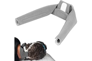 LINXIU CPAP Nacken Polster CPAP Nackenpolster Kopfbedeckung Gurt Abdeckung Universelle Schlafapnoe Masken Nackenpolster, Grau