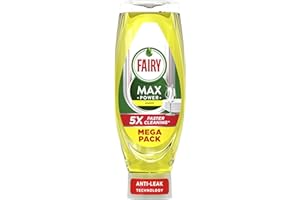 Fairy Max Power Washing Up Liquid Lemon 730ML, Easy and Effortless Cleaning, Even On Your Greasiest Pots and Pans