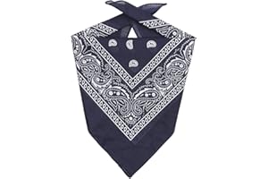 LIPODO Bandana da Uomo/Donna/Bambini - Fazzoletto in 100% Cotone - Fascia Multifunzione Taglia Unica (55 x 55 cm) - Diversi Colori - Una versatilità Senza confini