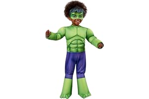 Rubie's Marvel: Spidey And His Amazing Friends Hulk Deluxe Costume Costume Hulk Bambine e ragazze