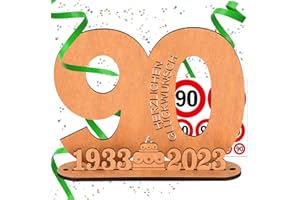 SOPALMY Holz-Schild Gästebuch - Geburtstag Frauen & Männer Holz für Schild Gästebuch mit Ständer und Kerzenhalter Deko Geburtstagsgeschenk (90)