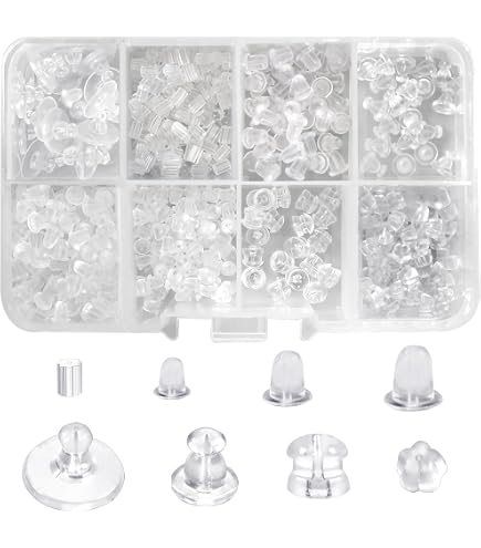 500 Pezzi Di Orecchini In Silicone Trasparente Con Supporto Per Tappi Per Orecchie Accessorio Di Ricambio Comfortxl 96716096