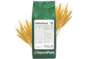 SaporePuro Haferfaser 1 kg - Glutenfrei - Natürliche Ballaststoffquelle