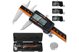 BOLTX Digital Vernier Calipers 150mm - High Precision Digital Caliper with Large LCD Screen, Micrometer Accuracy, Calipers Measuring Tool for DIY & Professionals, Inches/MM Conversion