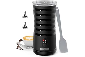 PARIS RHÔNE Milk Frother, 4-in-1 Automatic Coffee Frother, 240ml, 400w, Non-Slip Stylish, Hot & Cold Electric Milk Warmer with Temperature Control, Auto Shut-Off for Coffee, Latte, Cappuccino