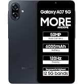 Samsung Galaxy A07 5G (Siyah, 4GB RAM, 128GB Depolama) | 6,7 in&ccedil; HD+ 120Hz Ekran | MediaTek Dimensity 6300 | 50MP + 2MP Arka 