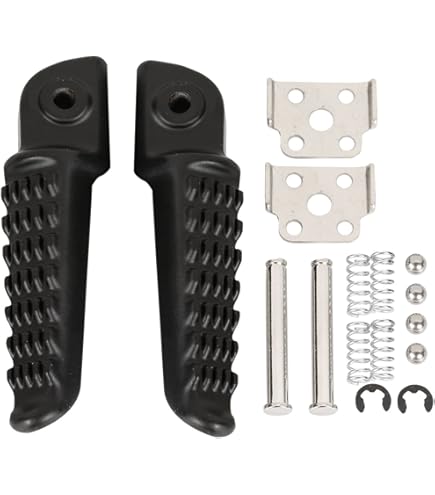 Adaptateurs Repose-Pieds Pilote Puig 6450N - Compatibles Kawasaki Z750, Z1000, Z1000SX, ZZR1400, Noir