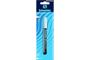 Schneider Maxx 270 - Pennarello indelebile (punta tonda, punta sostituibile, 1-3 mm), 1 pezzo, colore: Bianco