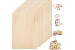 ASelected 20 Stücke Sperrholzplatte Holz 300 * 200 * 2mm - A4 Lindenholz Sperrholz Platte Für Laserprojekte, DIY Modell, Kunst und Handwerk, Gemälde