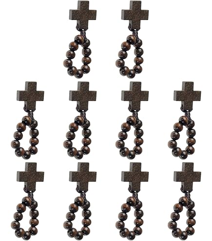 Decina Missionaria In Legno 10 Grani - Confezione Da 12 Pezzi Ferrari & Arrighetti - Foto 8