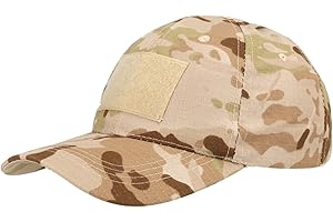 QHIU Casquettes de Baseball Tactique Army Protection Solaire Camouflage Chapeau pour Randonnée Paintball Sports de Plein air Homme Femme Unisex