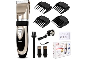 FOOLS ALIBAI Super Quiet Cordless Battery Electric Hair Cutting Machine Rechargeable Hair Clipper Trimmer Home Barber Clippers Set