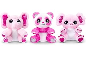 Coco Cones Valentines Plush Toys by ZURU Adorable Cuddly Companion Nestled in a Colorful Cone, Perfect for Valentines and Collectible Joy (3 Pack)