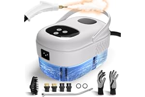 TWOOASES Steam Cleaner, 2500W High Pressure Steamer for Cleaning, Multi-Purpose Steamer, Handheld Steam Cleaner, 15s Fast Heating Car Steamer, Portable Steam Cleaner for Kitchen, Bathroom, Tile (White)