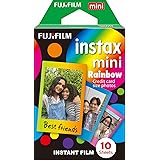 Fujifilm Instax Mini Pellicola, Motivo Arcobaleno, Confezione da 10 Pezzi