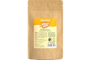 ‎BIRKENGOLD Birkengold Zahnpulver Orange Nachfüllbeutel 100 G | Schützt Den Zahnschmelz | 100% Natürliche Zutaten | Keine Schaumbildner Und Konservierungsstoffe | Naturkosmetik | Vegan