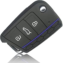 Custodia In Silicone Morbido Per Chiave Auto VW, Seat, Skoda (Modelli Fino Al 2009) - Colore Bianco