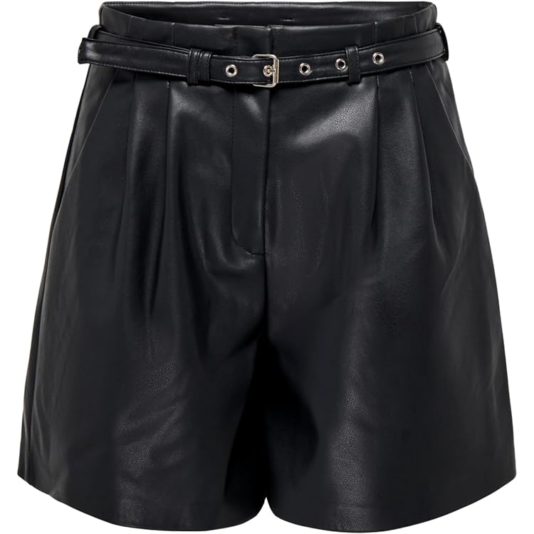 Vero Moda Vmolympia HR Short Pl Skirt Noos Jupe en Cuir synthétique