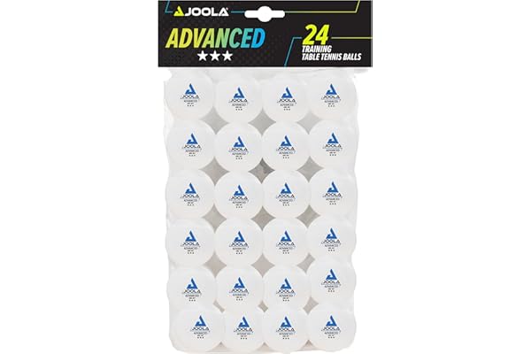 JOOLA Entrenamiento Avanzado de 3 Estrellas Bolas 40 mm de diámetro, Pelotas de Tenis de Mesa