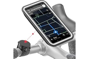 SHAPEHEART innovation française, Support telephone vélo magnétique, Pochette imperméable détachable. Porte téléphone vélo électrique. Support telephone vélo, trottinette, VTT... Accessoire vélo