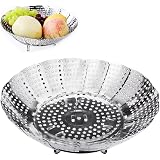 Panier Vapeur Pliable Vicloon INOX - 3 Pieds, Pour Cuisson Vapeur Légumes - Passoire Multifonction