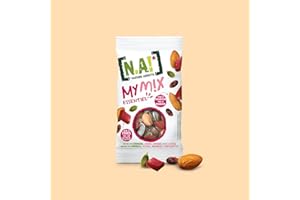 NA! NATURE ADDICTS - My Mix Love Framboise - Pépites de Fruits, Fruits à Coque, Graines - Pépites Framboise, Noix de Cajou, Amandes, Graines de Courge - Lot 8 Sachets de 40g