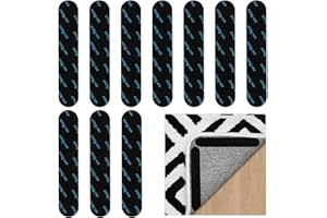 Coptiner 12 Stück Anti Rutsch Teppichgreifer Teppich Stopper rutschfest Teppichpads Waschbar und Wiederverwendbar Teppichstopper Non-Slip Matte für Teppich, Holzböden, Marmorböden und Fliesenböden