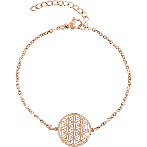 Nuoli Bracciale albero della vita (oro rosa) bracciali donna, gioielli albero di vita, fatto in germania