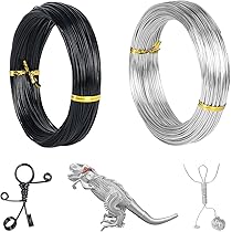 Filo Di Alluminio 2mm X 10m - Nero, Pieghevole Per Artigianato, Gioielli E Decorazioni