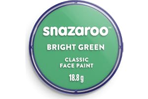 Snazaroo Classic Face Paint, Bright Green, 18Ml