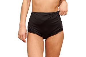 SIIL Slip per stomia Sofía Nera Ostomy Panties | Coprisacca per colostomia | Supporto per la Schiena per colostomia | Coprisacca per stomia | 22771 | X-Large