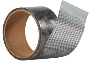 LAOJU Window Screen Mesh Repair Tape Screen Net Repair Kit Strong Adhesive Fiberglass Covering Mesh Tape Patches for Repairing Insect Door Screening Tear Holes (Grey)