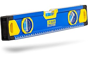 S&R Livella a Bolla Magnetica Professionale Piccola da 40 cm (orizzontale/verticale / 45°) Classe di precisione 1 - Design Ucraino