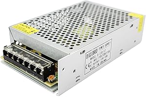 A-DIGISHUO Power Supply 12V 10A 120W AC 230V to DC 12 Volt Universal Regulated Switching Transformer Low Voltage LED Driver for LED Strip Lights, LED Sign, Audio Radio (12V 10A 120W)