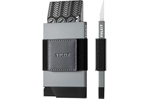 VULKIT Porta carte di credito Portafoglio sottile e minimalista in metallo pop-up con fermasoldi e blocco RFID, può contenere carte, banconote e contanti